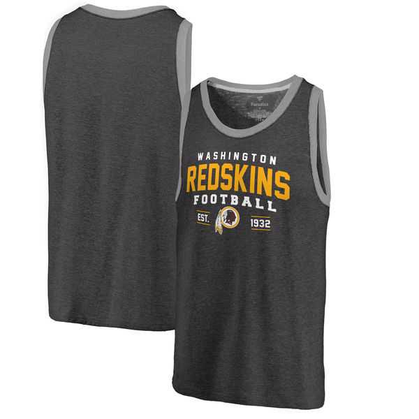 Washington Redskins Pro Line by Fanatics Branded Refresh Tri-Blend Ringer Tank Top - Black Gray,We sell and wholesale Washington Redskins Pro Line by Fanatics Branded Refresh Tri-Blend Ringer Tank Top - Black Gray on line form chian!